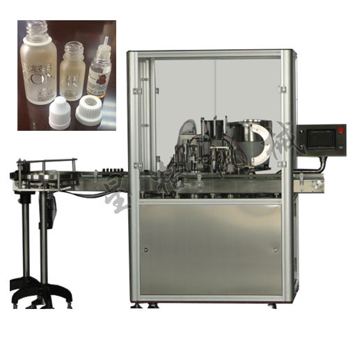 全自動(dòng)電子煙油灌裝機(jī)--煙油灌裝加塞旋蓋機(jī)